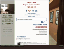 Tablet Screenshot of cibesabogados.com